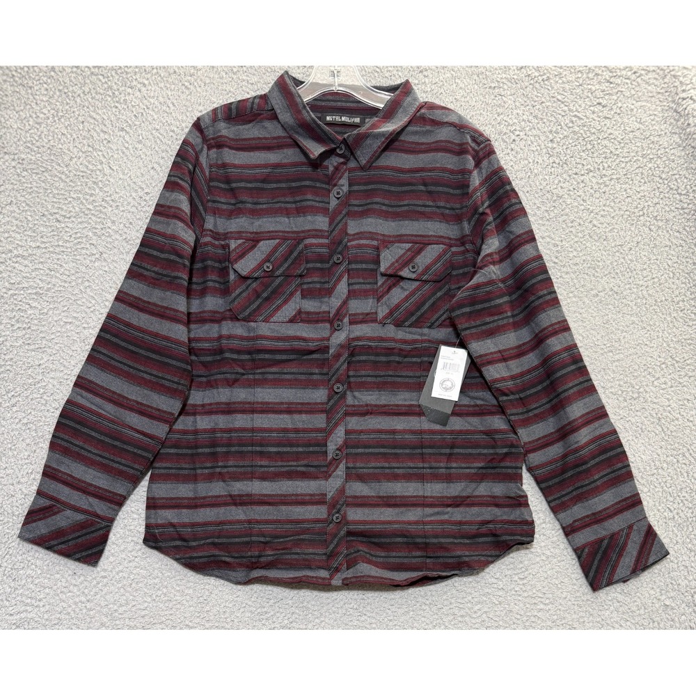 NEW Metal Mulisha Revenge Long Sleeve Flannel Shirt Womens XL 100% Cotton